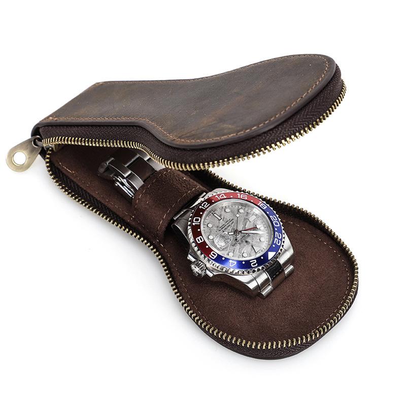 Vintage Leather Watch Travel Case | Vornask