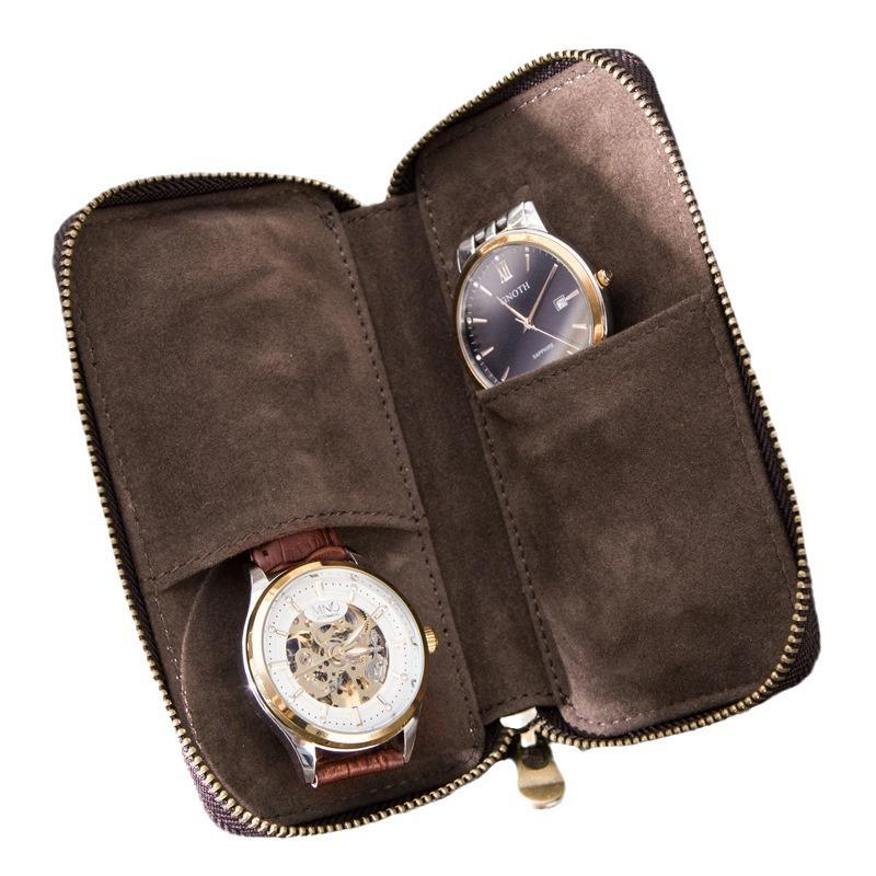 Vintage Handmade Leather Watch Storage Bag | Vornask