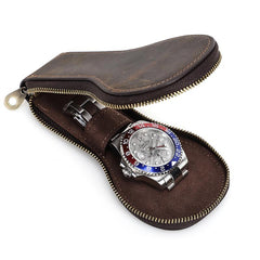 Vintage Leather Watch Travel Case | Vornask