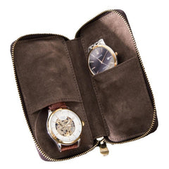 Vintage Handmade Leather Watch Storage Bag | Vornask