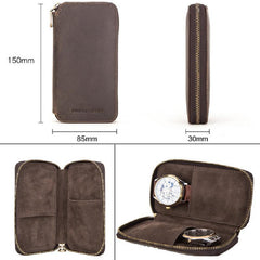 Vintage Handmade Leather Watch Storage Bag | Vornask